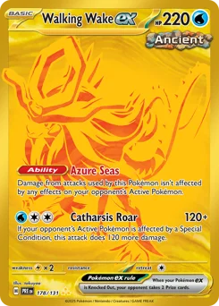 Walking Wake ex Pokemon card from Prismatic Evolutions, card number 178