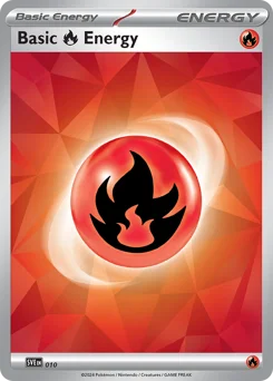 Basic Fire Energy Pokemon card from Scarlet & Violet Energies, card number 10
