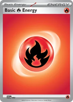 Basic Fire Energy Pokemon card from Scarlet & Violet Energies, card number 2