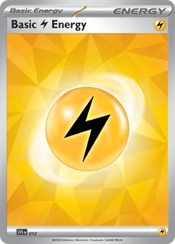 Basic Lightning Energy Pokemon card from Scarlet & Violet Energies, card number 12