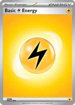 Basic Lightning Energy Pokemon card from Scarlet & Violet Energies, card number 4