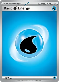 Basic Water Energy Pokemon card from Scarlet & Violet Energies, card number 3