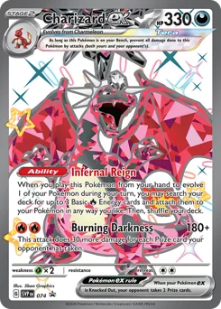 Charizard ex Pokemon card from Scarlet & Violet Black Star Promos, card number 74