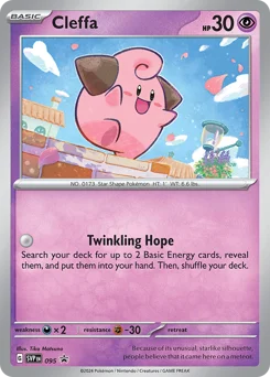 Cleffa Pokemon card from Scarlet & Violet Black Star Promos, card number 95