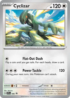 Cyclizar Pokemon card from Scarlet & Violet Black Star Promos, card number 96