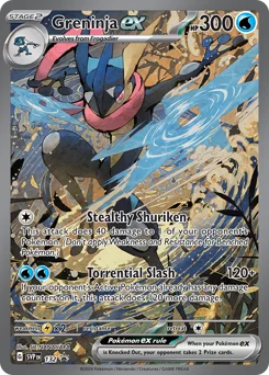 Greninja ex Pokemon card from Scarlet & Violet Black Star Promos, card number 132