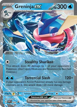 Greninja ex Pokemon card from Scarlet & Violet Black Star Promos, card number 54