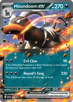 Houndoom ex Pokemon card from Scarlet & Violet Black Star Promos, card number 103
