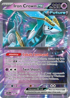Iron Crown ex Pokemon card from Scarlet & Violet Black Star Promos, card number 146