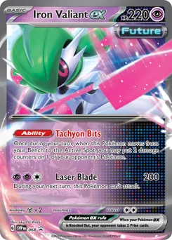 Iron Valiant ex Pokemon card from Scarlet & Violet Black Star Promos, card number 68