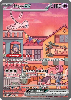 Mew ex Pokemon card from Scarlet & Violet Black Star Promos, card number 53
