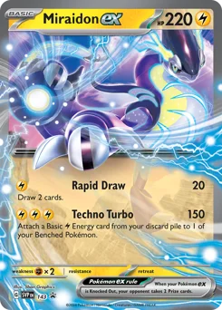 Miraidon ex Pokemon card from Scarlet & Violet Black Star Promos, card number 143