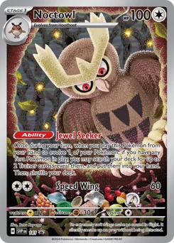 Noctowl Pokemon card from Scarlet & Violet Black Star Promos, card number 141