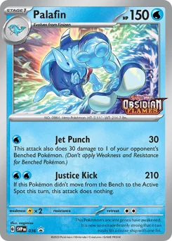 Palafin Pokemon card from Scarlet & Violet Black Star Promos, card number 36