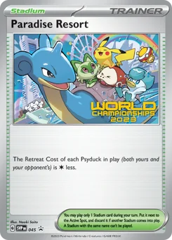 Paradise Resort Pokemon card from Scarlet & Violet Black Star Promos, card number 45