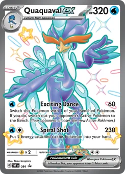 Quaquaval ex Pokemon card from Scarlet & Violet Black Star Promos, card number 84