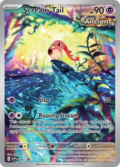 Scream Tail Pokemon card from Scarlet & Violet Black Star Promos, card number 65