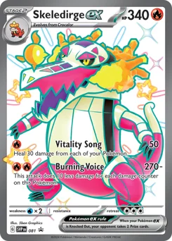 Skeledirge ex Pokemon card from Scarlet & Violet Black Star Promos, card number 81