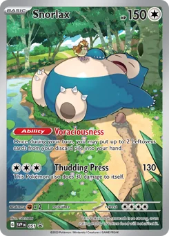Snorlax Pokemon card from Scarlet & Violet Black Star Promos, card number 51