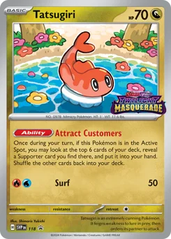 Tatsugiri Pokemon card from Scarlet & Violet Black Star Promos, card number 118