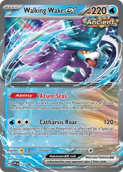 Walking Wake ex Pokemon card from Scarlet & Violet Black Star Promos, card number 127