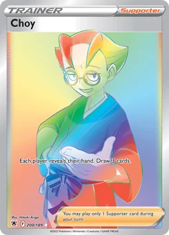 Choy Pokemon card from Astral Radiance, card number 200