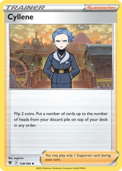 Cyllene Pokemon card from Astral Radiance, card number 138