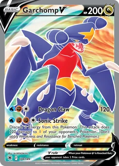 Garchomp V Pokemon card from Astral Radiance, card number 178