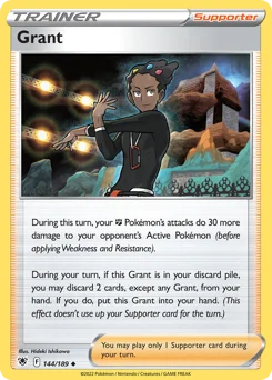 Grant Pokemon card from Astral Radiance, card number 144