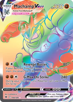 Machamp VMAX Pokemon card from Astral Radiance, card number 194