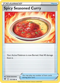 Spicy Seasoned Curry Pokemon card from Astral Radiance, card number 151