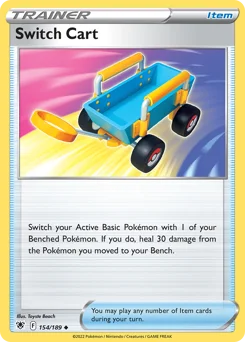 Switch Cart Pokemon card from Astral Radiance, card number 154