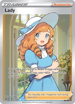 Lady Pokemon card from Lost Origin, card number 193