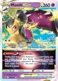 Mawile VSTAR Pokemon card from Silver Tempest, card number 71