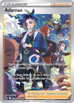 Adaman Pokemon card from Crown Zenith Galarian Gallery, card number GG57