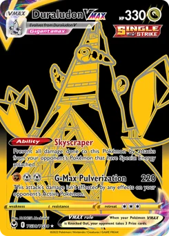 Duraludon VMAX Pokemon card from Silver Tempest Trainer Gallery, card number TG30