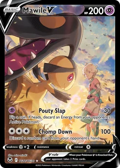 Mawile V Pokemon card from Silver Tempest Trainer Gallery, card number TG17