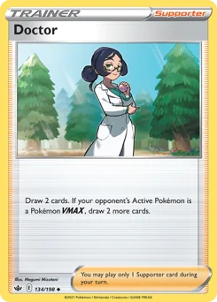 Doctor Pokemon card from Chilling Reign, card number 134