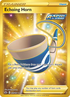 Echoing Horn Pokemon card from Chilling Reign, card number 225