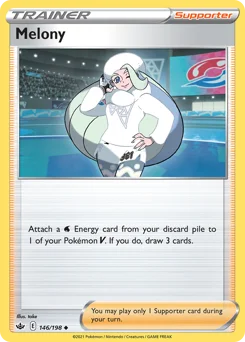 Melony Pokemon card from Chilling Reign, card number 146