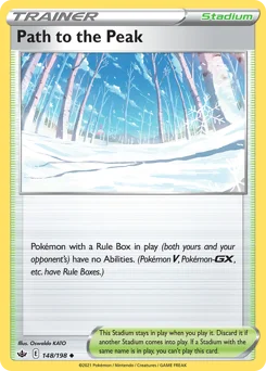 Path to the Peak Pokemon card from Chilling Reign, card number 148