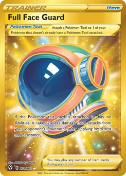 Full Face Guard Pokemon card from Evolving Skies, card number 231