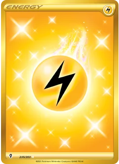 Lightning Energy Pokemon card from Evolving Skies, card number 235