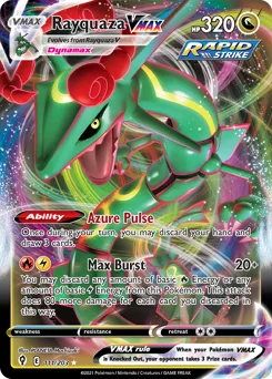 Rayquaza VMAX Pokemon card from Evolving Skies, card number 111