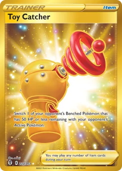 Toy Catcher Pokemon card from Evolving Skies, card number 233
