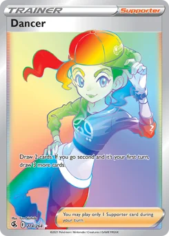 Dancer Pokemon card from Fusion Strike, card number 274