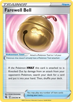 Farewell Bell Pokemon card from Fusion Strike, card number 234
