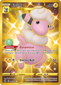 Flaaffy Pokemon card from Fusion Strike, card number 280