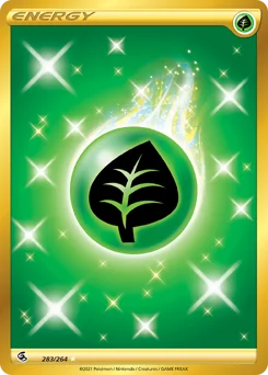 Grass Energy Pokemon card from Fusion Strike, card number 283