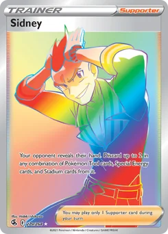 Sidney Pokemon card from Fusion Strike, card number 279